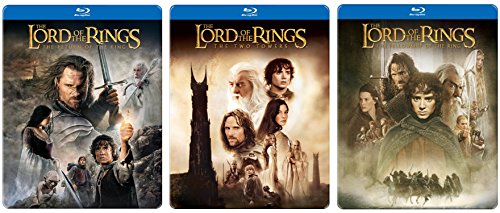 其它 - 【中古】【未使用・未開封品】Lord of the Rings Steelbook Trilogy Set Blu Ray + DVD - The Fellowship & Return of the King Limited Edition 3 Movie