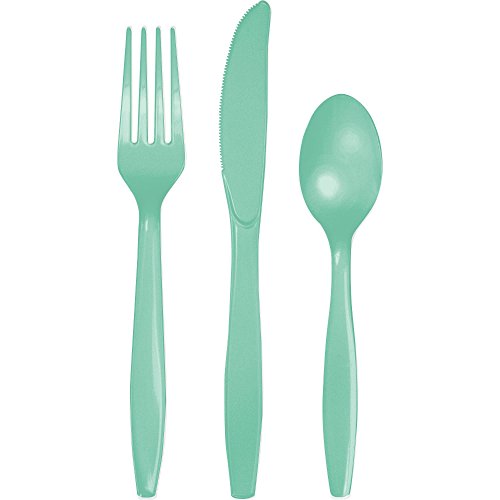 【中古】【未使用・未開封品】(Fresh Mint) - Heavy-Duty Cutlery 24/Pkg