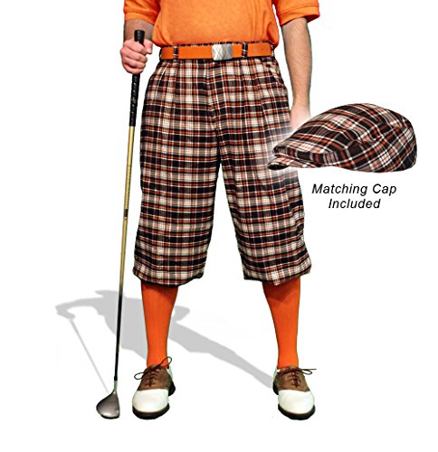 【中古】【未使用?未開封品】格子柄ゴルフKnickers &キャップ:メンズ' Par 5?'???Falkirk