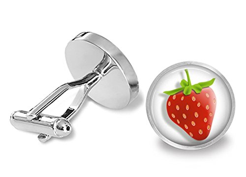 【中古】【未使用・未開封品】ストロベリーカフスボタン