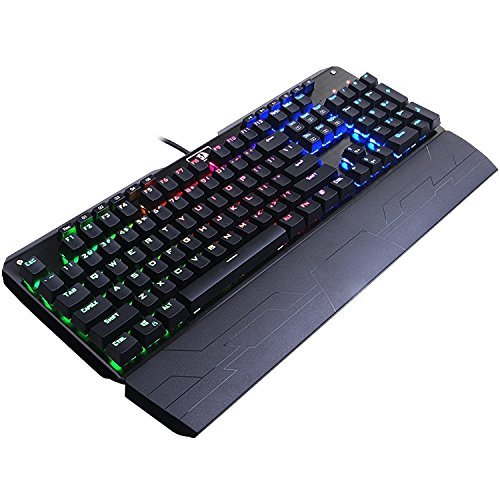 【中古】【未使用・未開封品】Redragon K555 INDRAH RGB LED Backlit Mechanical Gaming Keyboard (Black) [並行輸入品]