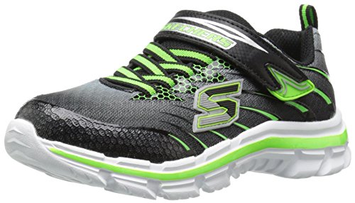 yÁzygpEJizSkechers LbY Ɏ_ ʃt@Xi[ Xgbv Xj[J[ (Ȃql/傫Ȃql) US TCY: 5 Toddler J[: ubN