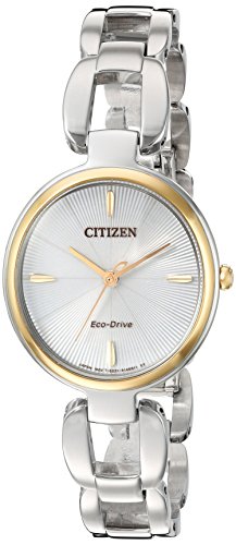 楽天AJIMURA-SHOP【中古】【未使用・未開封品】Citizen EM0424-53A Women's L Eco-Drive White Dial Stainless Steel Bracelet Watch