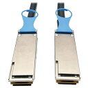 【中古】【未使用・未開封品】Tripp Lite 0.5M QSFP28 to QSFP28 100GbE Passive DAC Copper InfiniB...