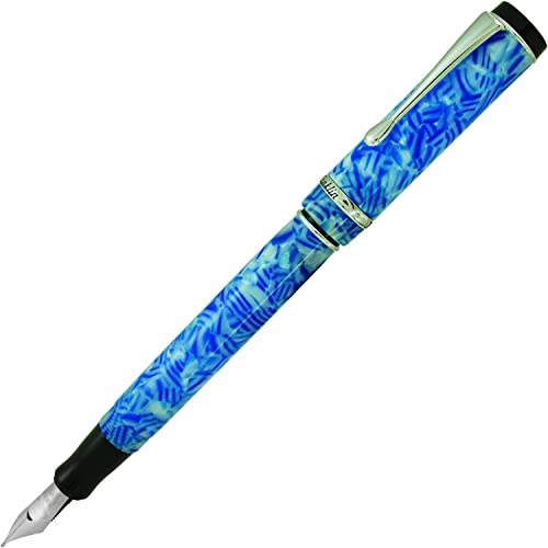 【中古】【未使用・未開封品】Conklin Duragraph 万年筆 アイスブルー スタブニブ (CK71353)