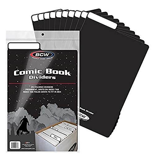 【中古】【未使用・未開封品】( 25カウントパック) BCW Comic Bookディバイダー???ブラック???新しいデ..