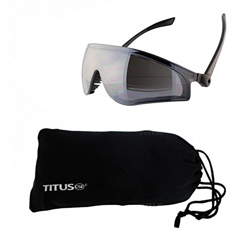 【中古】【未使用・未開封品】(Standard, W/ Pouch) - Titus G17 Ratcheting Arm Glasses - Sports Riders Safety Glasses