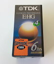 【中古】【未使用・未開封品】TDK T-120 E-HG アルティメットパフォーマンス VHSテープ (4パック)