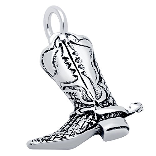 【中古】【未使用・未開封品】CloseoutWarehouse スターリングシルバー カウボーイスタイル ブーツチャーム