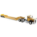 【中古】【未使用・未開封品】ダイキャストマスター 1/50 Cat CT660 デイキャブ w/XL120 ロープロファイル HDG ローボーイトレーラー