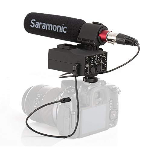 【中古】【未使用 未開封品】Saramonic MixMic ショットガンマイク デジタル一眼レフカメラ ビデオカメラ用 2チャンネル XLR オーディオアダプター