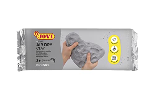 【中古】【未使用 未開封品】Jovi Air-Dry Modelling Clay 0.5kg. Grey, non-staining, perfect for Arts and Crafts Projects