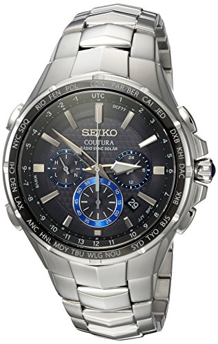【中古】【未使用・未開封品】Seiko Coutura メンズ腕時計 ラジオ同期 ソーラークロノグラフ ステンレ..
