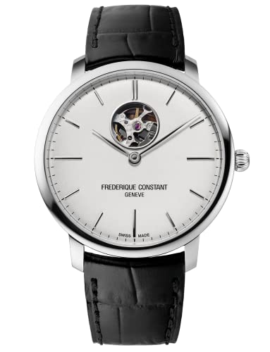 【中古】【未使用・未開封品】Frederique Constant Men 's ' Slimline自動Heart Beat ' AutomaticステンレススチールandレザーCasual Watch , Color : Black ( Model : fc-312