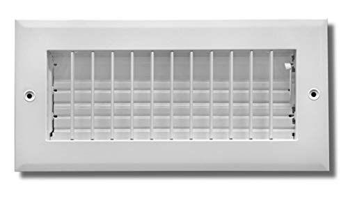 6?" x 4?"調節可能なエア供給Diffuser???HVAC ventダクトカバー側壁またはCieling???Grille登録???高通気???ホワイト