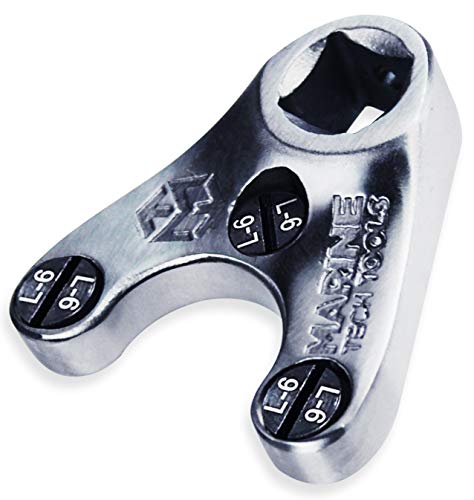 【中古】【未使用・未開封品】Marine Tech Tools 船外ピンレンチ AMT0018-40mm x 6mm L-6ピン付き - Mercury Verado 175-350HPに適合