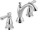 【中古】【未使用・未開封品】Delta 3593-MPU-DST Linden Chrome Two Handle Widespread Lavatory Faucet