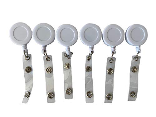 【中古】【未使用・未開封品】Ewandastoreホワイト新しい格納式リールIDバッジリールLanyardキーカード名タグホルダーベルトクリップ付きのキーIDバッジ 100PCS(2.0)