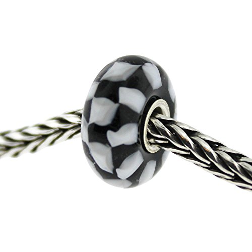 【中古】【未使用・未開封品】本物のTrollbeads Glass 61399 チェス