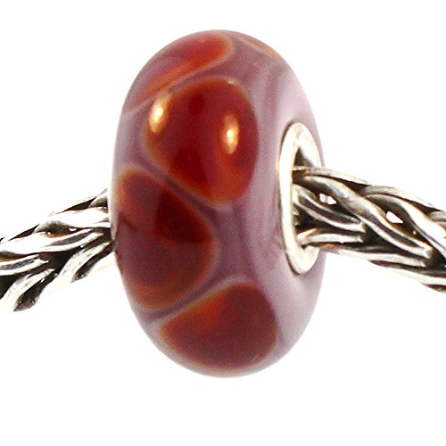 【中古】【未使用・未開封品】本物のTrollbeads Glass 61311 ライラックエッジ(4)