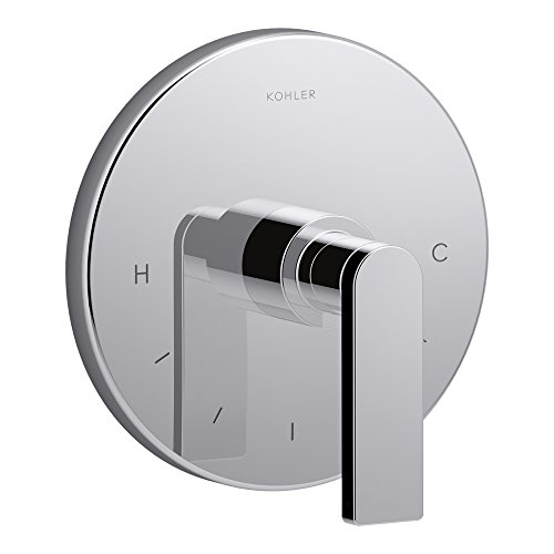 Kohler k-t73133???4-cp composed温度調節バルブトリムwithレバーハンドル 1 K-T73133-4-CP 1