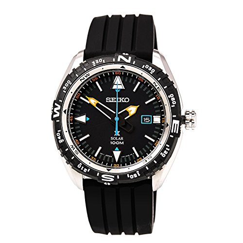 【中古】【未使用・未開封品】[セイコー]Seiko 腕時計 Prospex Solar Watch with Black Silicone Strap and Black Dial SNE423 メンズ [並行輸入品]