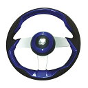 【中古】【未使用・未開封品】Uflex USA Inc. 69480G Grimani 13.8インチ ステアリングホイール シルバースポーク付き ブルー
