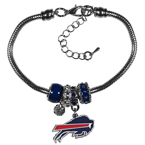 楽天AJIMURA-SHOP【中古】【未使用・未開封品】NFL Buffalo Bills Womens Euro Bead Bracelet