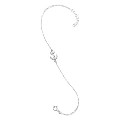 【中古】【未使用・未開封品】アンカー足首ブレスレットアンクレットチェーンスターリングシルバー調節..