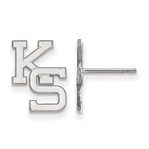 【中古】【未使用・未開封品】Kansas State Small ( 1?/ 2インチ)ポストイヤリング( 10?Kホワイトゴー..
