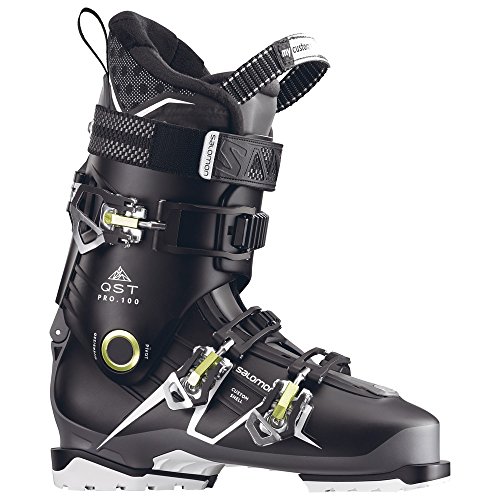 【中古】【未使用・未開封品】SALOMON(サロモン) スキーブーツ QST PRO 100 (クエスト プロ 100) 2016-17 モデル 28.5cm ブラック/アントラシート/アシッドグリーン