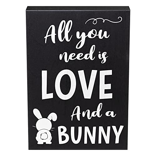 【中古】【未使用・未開封品】jennygems木製サインAll You Need Is Love。。。and a bunny