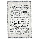 【中古】【未使用・未開封品】結婚記念日1?Corinthians 13ホワイト48?x 68すべてコットンTapestry Throw Blanket
