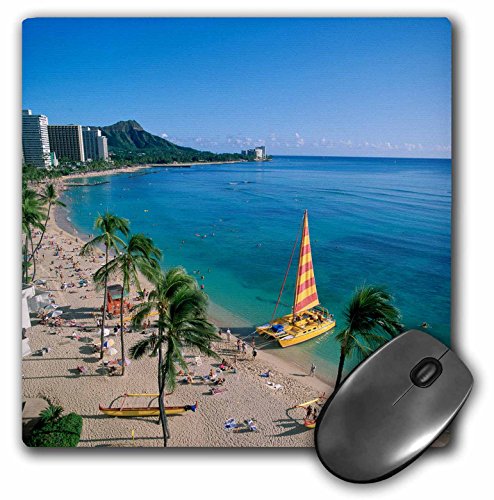 š̤ۡѡ̤ʡ3dRose Waikiki硢ϥ磻ƹ񡢥ޥѥåɡ8 x 8 (mp_230653_1)