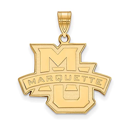 Marquette Large (3?/ 4インチ) ペンダント(10?Kイエローゴールド)