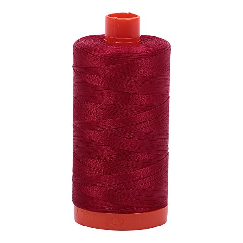 【中古】【未使用・未開封品】Aurifil Mako コットン糸 無地 50wt 1422ヤード 赤ワイン