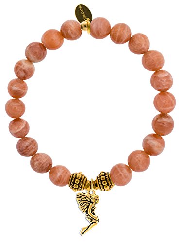 【中古】【未使用・未開封品】EvaDane自然レッドムーンストーンジェムストーンロープビーズフェアリーチャームストレッチブレスレット【メーカー名】【メーカー型番】【ブランド名】EvaDane 服＆ファッション小物, ブレスレット EvaDa...