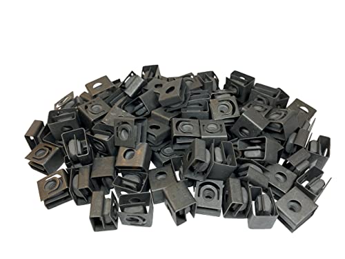 【中古】【未使用・未開封品】RackGoldブラック10???32?slide-onケージナット100パック???USA製