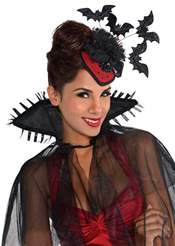š̤ۡѡ̤ʡWomens Ladies Vampire Bats Clip On Fancy Dress Hat