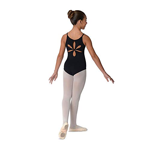 【中古】【未使用・未開封品】danznmotion by Danshuz Girl 's Empire Front Seamレオタード 4-6 ブラック