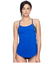 【中古】【未使用・未開封品】TYR 女性用 Edessa Shea 2イン1 タンクトップ、XS、ネイビー/マルチカラー