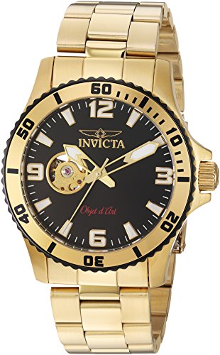 【中古】【未使用・未開封品】Invicta Men 's ' objet D ' Art ' AutomaticステンレススチールCasual Watch , Color : gold-toned (モデル: 22625?)(4.0)
