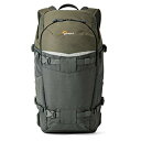 【中古】【未使用・未開封品】Lowepro カメラリュック フリップサイドトレックBP 350AW 8.7L グレー/ダークグリーン 370151