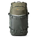 【中古】【未使用・未開封品】Lowepro カメラリュック フリップサイドトレックBP 450AW 12.9L グレー/ダークグリーン 370168