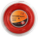 【中古】【未使用・未開封品】Tier One T1-Firewire Co-Polyester テニスストリング(赤) 18ゲージ(1.20mm) - 200m...
