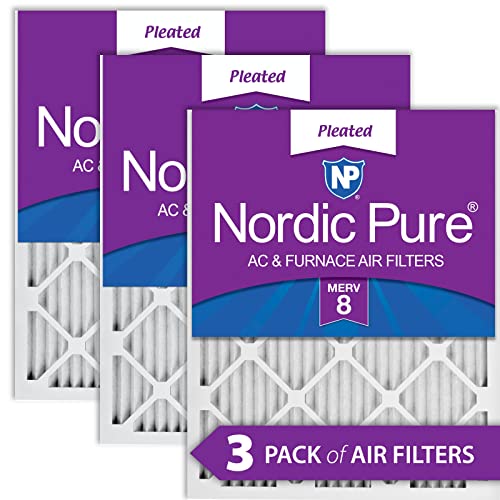 【中古】【未使用・未開封品】Nordic Pure 16?x 30?x 1?m8???3?MERV 8?AC炉フィルタ16?x 30?x 1?MERV 8..