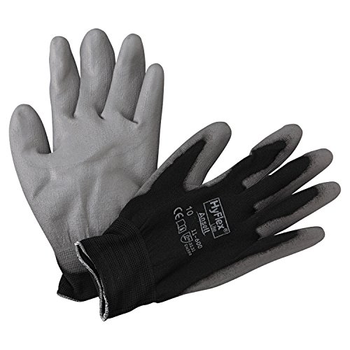 š̤ۡѡ̤ʡAnsell 11-600-10-BK HyFlex Lite Gloves, Size 10, Black/G...