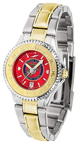 【中古】【未使用・未開封品】米国海兵隊の女性の競合他社ツートン時計Anochrome腕時計
