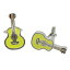 【中古】【未使用・未開封品】イエローAcoustic Guitar Cufflinks