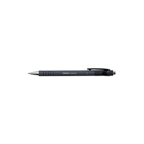Staples Postscript格納式ボールペンペン, Medium Point Blk、ダース(18262?)